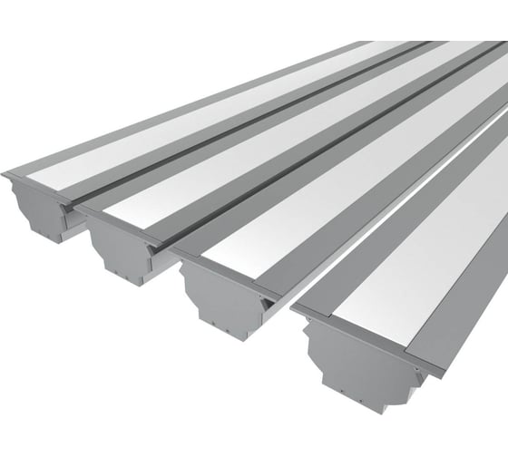 Комплект Ledcraft LC-LPV4889M44M16-3x4Silver из 4 шт серебро (3м профиль+3м рассеиватель+3м рассеиватель+2 заглушки+комплект шурупов) 1616340413 1