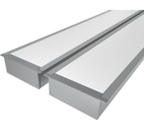 Комплект Ledcraft LC-LPV3288M68-2x2Silver из 2 шт серебро (2м профиль+2м рассеиватель+2 заглушки+комплект шурупов) 1616240054