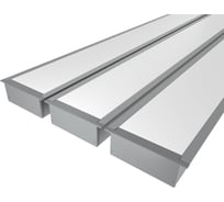 Комплект Ledcraft LC-LPV3288M69-3x3Silver из 3 шт серебро (3м профиль+3м рассеиватель+2 заглушки+комплект шурупов) 1616340213