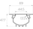 Комплект Ledcraft LC-LPV4889M44M16-2x5Silver из 5 шт серебро (2м профиль+2м рассеиватель+2м рассеиватель+2 заглушки+комплект шурупов) 1616240571 2