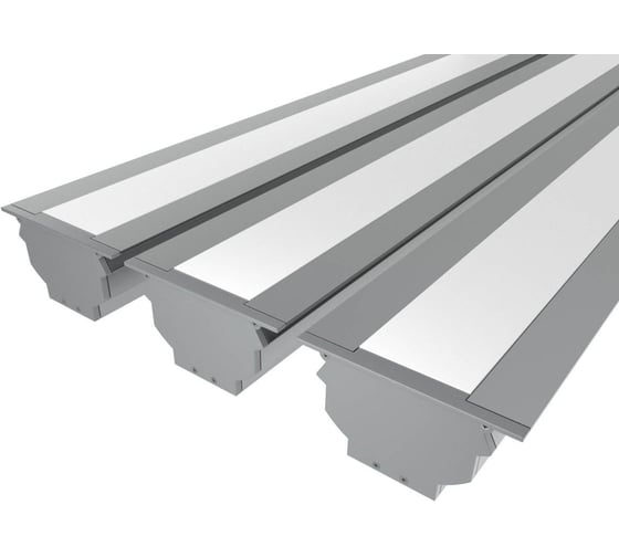 Комплект Ledcraft LC-LPV4889M44M16-2x3Silver из 3 шт серебро (2м профиль+2м рассеиватель+2м рассеиватель+2 заглушки+комплект шурупов) 1616240255 1