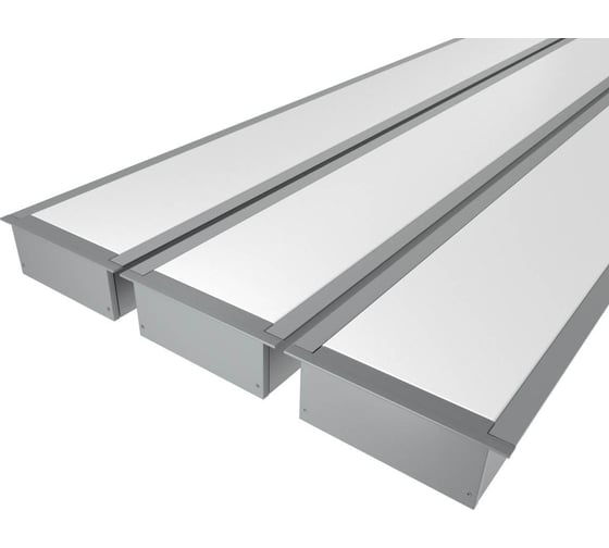 Комплект Ledcraft LC-LPV3288M69-2x3Silver из 3 шт серебро (2м профиль+2м рассеиватель+2 заглушки+комплект шурупов) 1616240213 1