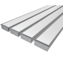 Комплект Ledcraft LC-LPV3288M68-2x4Silver из 4 шт серебро (2м профиль+2м рассеиватель+2 заглушки+комплект шурупов) 1616240370