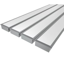 Комплект Ledcraft LC-LPV3288M69-2x4Silver из 4 шт серебро (2м профиль+2м рассеиватель+2 заглушки+комплект шурупов) 1616240371