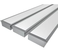 Комплект Ledcraft LC-LPV3288M68-3x3Silver из 3 шт серебро (3м профиль+3м рассеиватель+2 заглушки+комплект шурупов) 1616340212