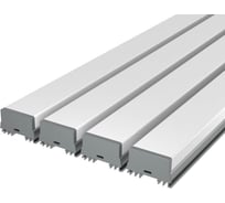 Комплект Ledcraft LC-LSS1236M36-3x4Silver из 4 шт серебро (3м профиль+3м рассеиватель+2 заглушки+4 крепежа) 1616340349