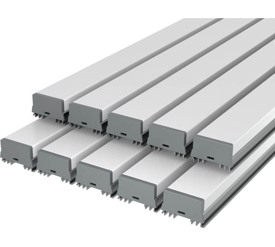 Комплект Ledcraft LC-LSS1236M36-3x10Silver из 10 шт серебро (3м профиль+3м рассеиватель+2 заглушки+4 крепежа) 1616340665 1