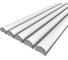 Комплект Ledcraft LC-LSS1236M36R-2x5Silver из 5 шт серебро (2м профиль+2м рассеиватель+2 заглушки+2 крепежа) 1616240509 1