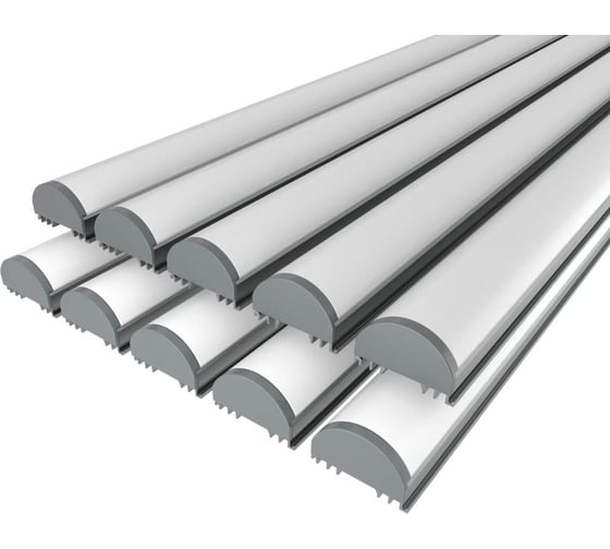 Комплект Ledcraft LC-LSS1236M36R-3x10Silver из 10 шт серебро (3м профиль+3м рассеиватель+2 заглушки+4 крепежа) 1616340667 1