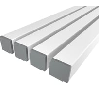 Комплект Ledcraft LC-LSU1515M24-2x4Silver из 4 шт серебро (2м профиль+2м рассеиватель+2 заглушки) 1616240352