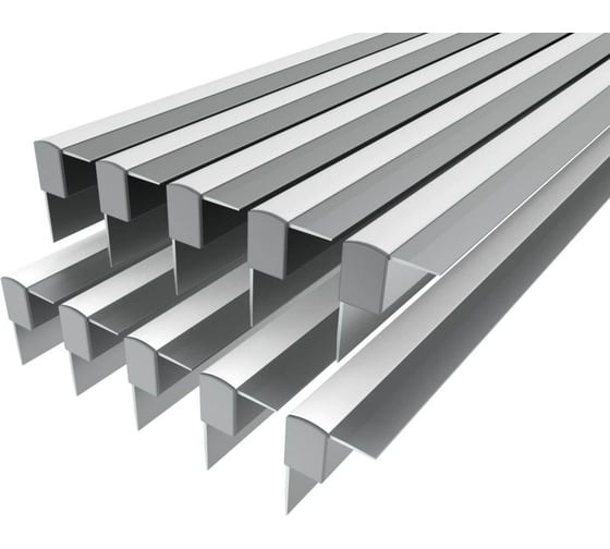 Комплект Ledcraft LC-NKU4532M16-2x10Silver из 10 шт серебро (2м профиль+2м рассеиватель+2 заглушки) 1616240694 1