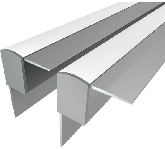 Комплект Ledcraft LC-NKU4532M16-2x2Silver из 2 шт серебро (2м профиль+2м рассеиватель+2 заглушки) 1616240062 1