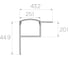 Комплект Ledcraft LC-NKU4543M28-3x10Silver из 10 шт серебро (3м профиль+3м рассеиватель+2 заглушки) 1616340704 2