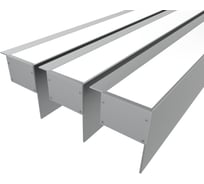 Комплект Ledcraft LC-NKU7664M44-2x3Silver из 3 шт серебро (2м профиль+2м рассеиватель+2 заглушки) 1616240268