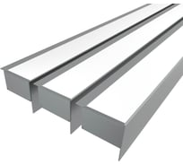 Комплект Ledcraft LC-NKU7689M69-3x3Silver из 3 шт серебро (3м профиль+3м рассеиватель+2 заглушки) 1616340269