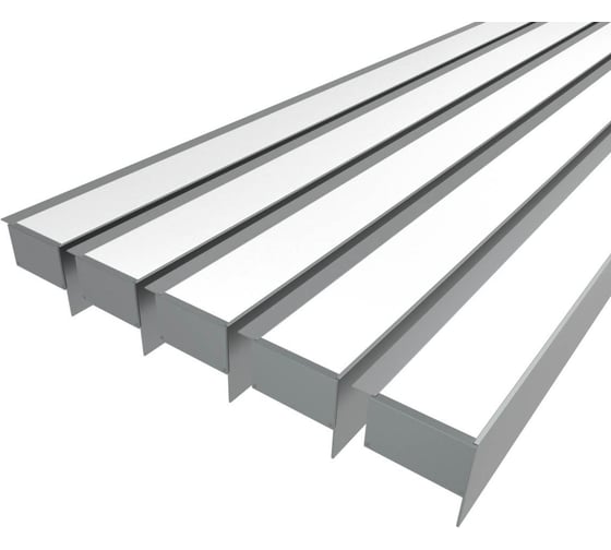 Комплект Ledcraft LC-NKU7689M69-3x5Silver из 5 шт серебро (3м профиль+3м рассеиватель+2 заглушки) 1616340585 1