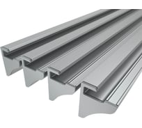 Комплект Ledcraft LC-NP4535-2x4Silver из 4 шт серебро (2м профиль+2 заглушки) 1616240376