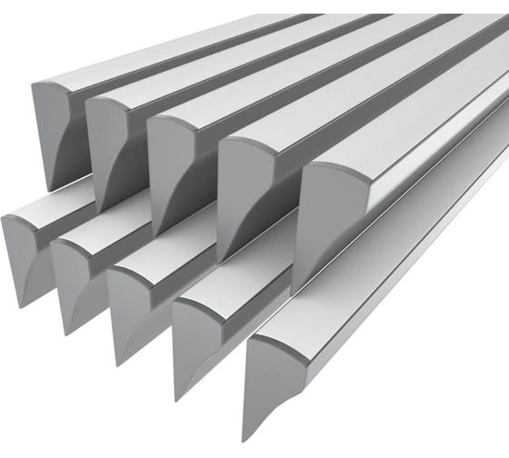 Комплект Ledcraft LC-NS1636M16-2x10Silver из 10 шт серебро (2м профиль+2м рассеиватель+2 заглушки+2 крепежа) 1616240709 1