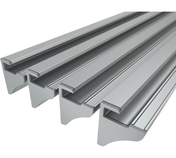 Комплект Ledcraft LC-NP4535-3x4Silver из 4 шт серебро (3м профиль+2 заглушки) 1616340376 1