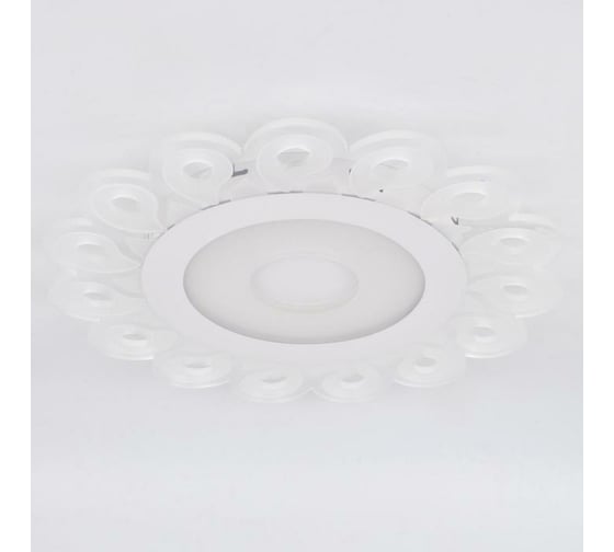 Люстра с ПДУ BayerLux 74658/1 LED 55Вт 3000-6000К диммер, бело-прозрачный 50х50х5 см 5073792