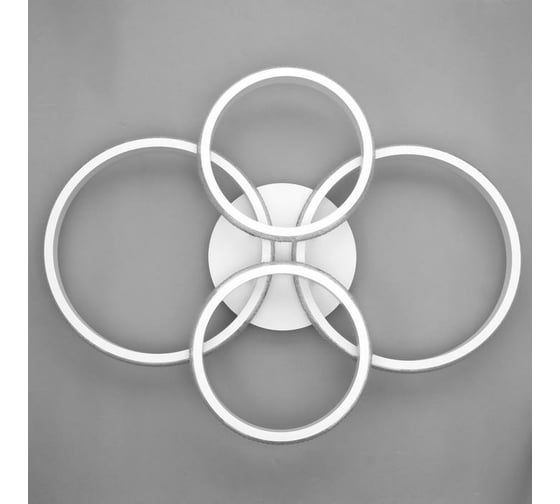 Люстра с ПДУ BayerLux 88001/4 LED 148Вт 3000-6000К диммер, белый 82х64х14 см 4941096