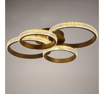 Люстра с ПДУ BayerLux 88003/4 LED 148Вт 3000-6000К диммер, золото 82х64х14 см 4941098