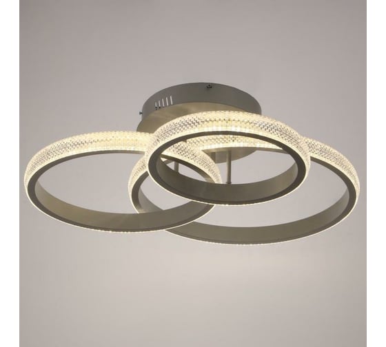 Люстра с ПДУ BayerLux 88004/3 LED 125Вт 3000-6000К диммер, белый 83х64х19 см 4941099