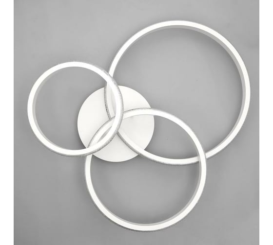 Люстра с ПДУ BayerLux 88004/3 LED 125Вт 3000-6000К диммер, белый 83х64х19 см 4941099
