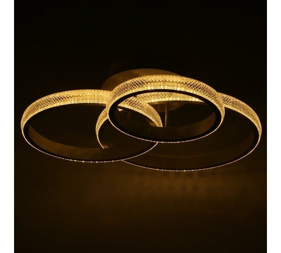 Люстра с ПДУ BayerLux 88004/3 LED 125Вт 3000-6000К диммер, белый 83х64х19 см 4941099