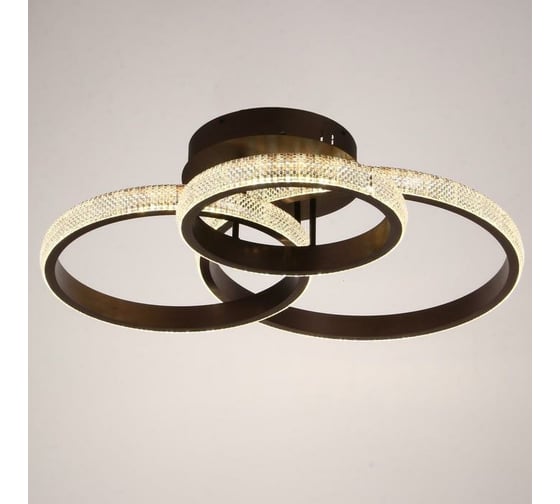 Люстра с ПДУ BayerLux 88005/3 LED 125Вт 3000-6000К диммер, кофе 83х64х19 см 4941100