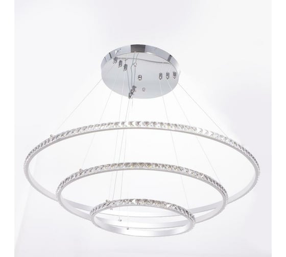 Люстра BayerLux 59914/3 LED 94Вт 4000К серебро 71х71х2-82 см 4908745