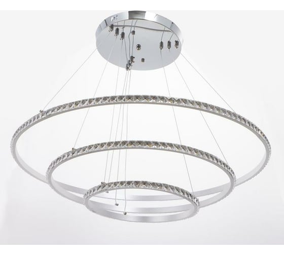 Люстра BayerLux 59914/3 LED 94Вт 4000К серебро 71х71х2-82 см 4908745