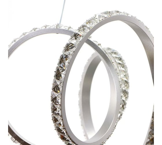 Люстра BayerLux 59915/1 LED 72Вт 4000К серебро 71х71х20-102 см 4908746
