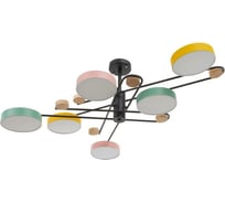 Люстра BayerLux 625355/6 LED 78Вт 3 режима 3000-6000К черный 96х96х33 см 4605512