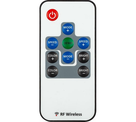 Контроллер MAKSILED RGB 6-24В, 72/144/288Вт, 3 канала x 4А, IP20, пульт, 45x13x6мм ML-CT-108-F