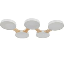 Люстра BayerLux 625361/5 LED 65Вт 3 режима 3000-6000К светлое дерево 80х47х5 см 4605518