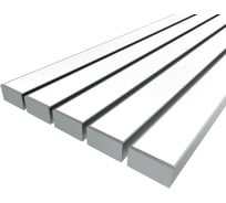 Комплект профиля Ledcraft LC-LP3260M55-2x5Silver 5 шт, серебро (2м профиль+2м рассеиватель+2 заглушки+комплект шурупов) 1616240604