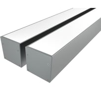 Комплект профиля Ledcraft LC-LP3535M34-2x2Silver 2 шт, серебро (2м профиль+2м рассеиватель+2 заглушки+комплект шурупов) 1616240046