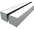 Комплект профиля Ledcraft LC-LP3535M34-2x2Silver 2 шт, серебро (2м профиль+2м рассеиватель+2 заглушки+комплект шурупов) 1616240046 1
