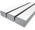 Комплект профиля Ledcraft LC-LP3250M44-3x3Silver 3 шт, серебро (3м профиль+3м рассеиватель+2 заглушки+комплект шурупов) 1616340207 1