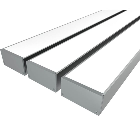 Комплект профиля Ledcraft LC-LP3260M55-3x3Silver 3 шт, серебро (3м профиль+3м рассеиватель+2 заглушки+комплект шурупов) 1616340288 1