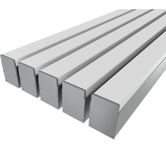Комплект профиля Ledcraft LC-LP4034M36-2x5Silver 5 шт, серебро (2м профиль+2м рассеиватель+2 заглушки+комплект шурупов) 1616240566 1