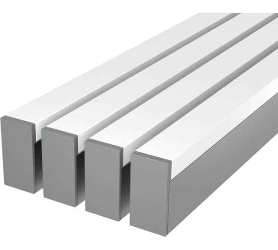 Комплект профиля Ledcraft LC-LP4028M1728-2x4Silver 4 шт, серебро (2м профиль+2м рассеиватель+2 заглушки+комплект шурупов) 1616240385 1