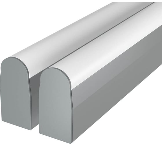 Комплект профиля Ledcraft LC-LP4028RM1-2x2Silver 2 шт, серебро (2м профиль+2м рассеиватель+2 заглушки+комплект шурупов) 1616240135 1