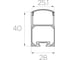 Комплект профиля Ledcraft LC-LP4028M28-3x5Silver 5 шт, серебро (3м профиль+3м рассеиватель+2 заглушки+комплект шурупов) 1616340542 2