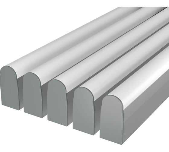 Комплект профиля Ledcraft LC-LP4028RM1-2x5Silver 5 шт, серебро (2м профиль+2м рассеиватель+2 заглушки+комплект шурупов) 1616240609 1