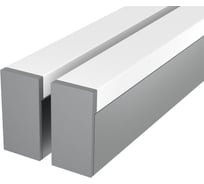Комплект профиля Ledcraft LC-LP4028M1728-2x2Silver 2 шт, серебро (2м профиль+2м рассеиватель+2 заглушки+комплект шурупов) 1616240069