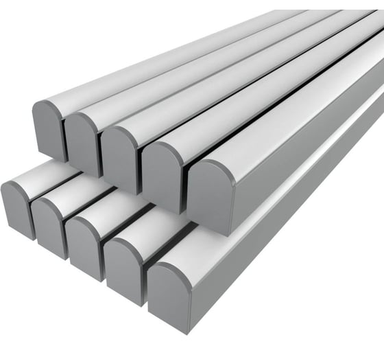 Комплект профиля Ledcraft LC-LP4034M36R-2x10Silver 10 шт, серебро (2м профиль+2м рассеиватель+2 заглушки+комплект шурупов) 1616240726 1