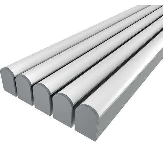 Комплект профиля Ledcraft LC-LP4034M36R-3x5Silver 5 шт, серебро (3м профиль+3м рассеиватель+2 заглушки+комплект шурупов) 1616340568 1