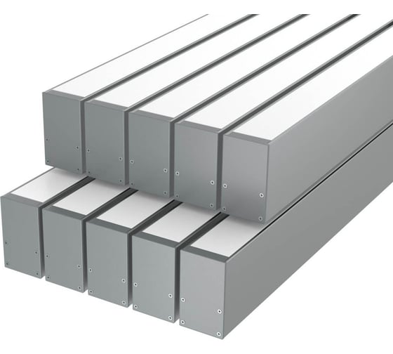 Комплект профиля Ledcraft LC-LP5030M30-2x10Silver 10 шт, серебро (2м профиль+2м рассеиватель+2 заглушки+комплект шурупов) 1616240790 1